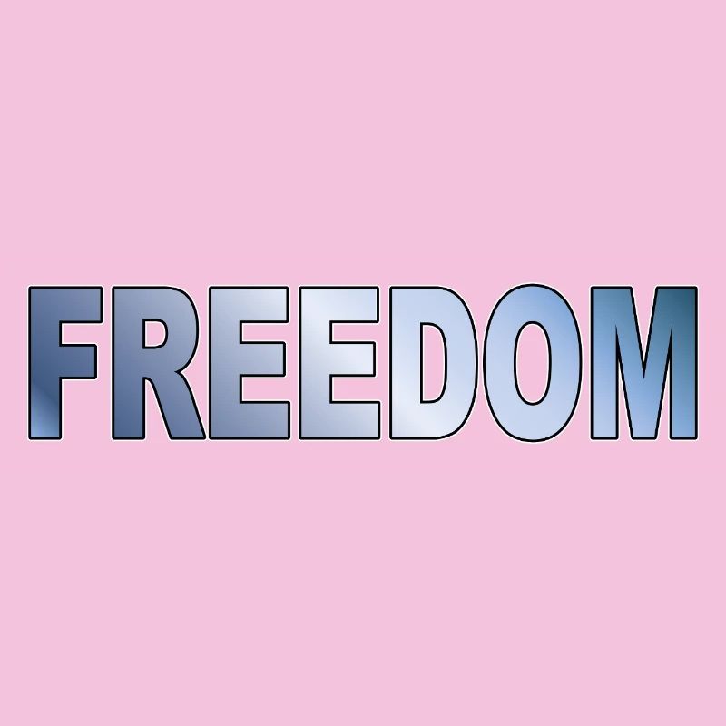 Freedom Typografie Statement Design