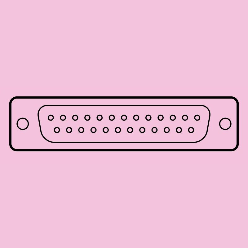 DB 25 Connector Parallel, Drucker