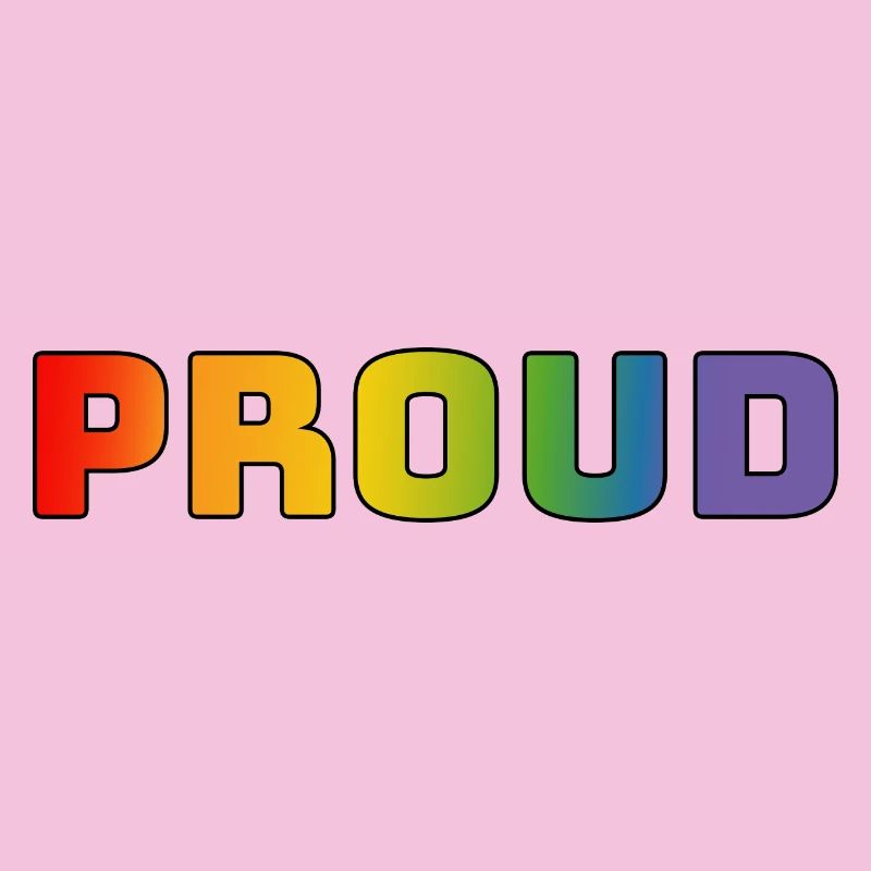 Regenbogen proud schwarz