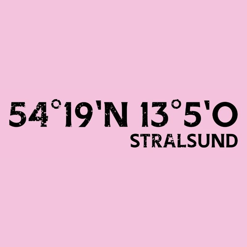 Stralsund Coordinates Souvenir