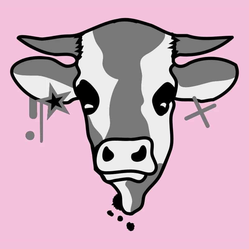 La tête d'une vache