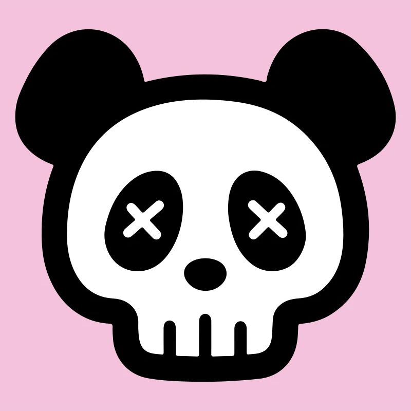 Squelette de crâne de panda