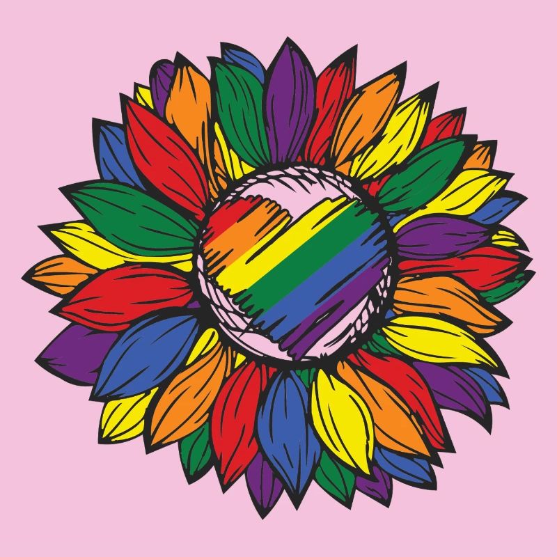 Rainbow Sunflower Pride