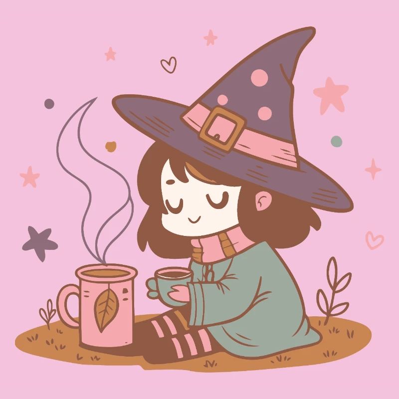 Pastel Tea Witch