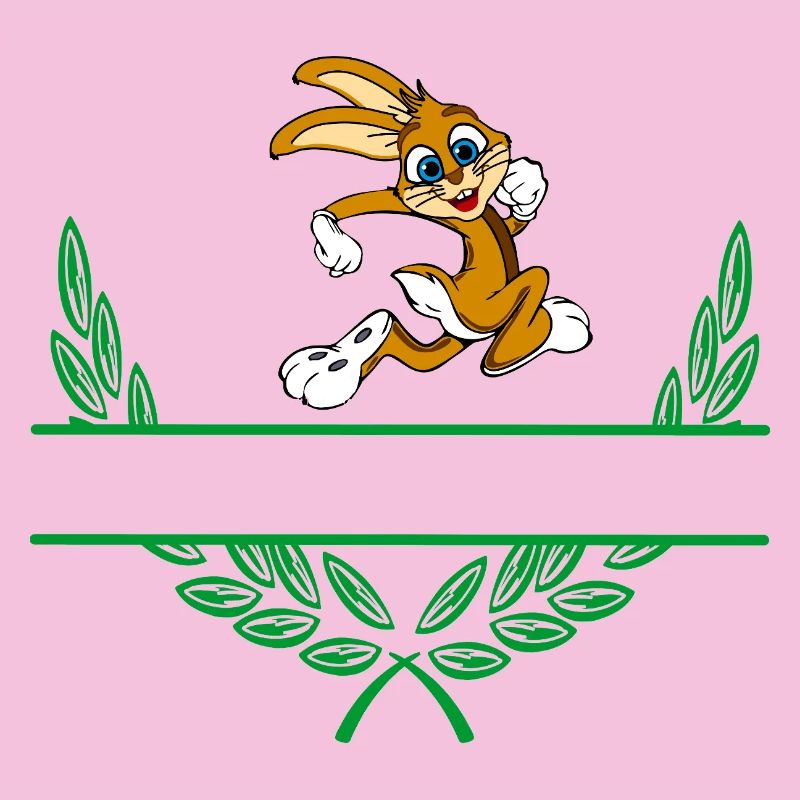 Rabbit Laurel Wreath with Namespace