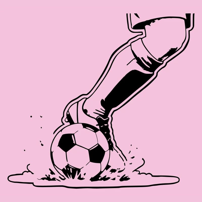 Soccer Shot Closeup Kick Vector