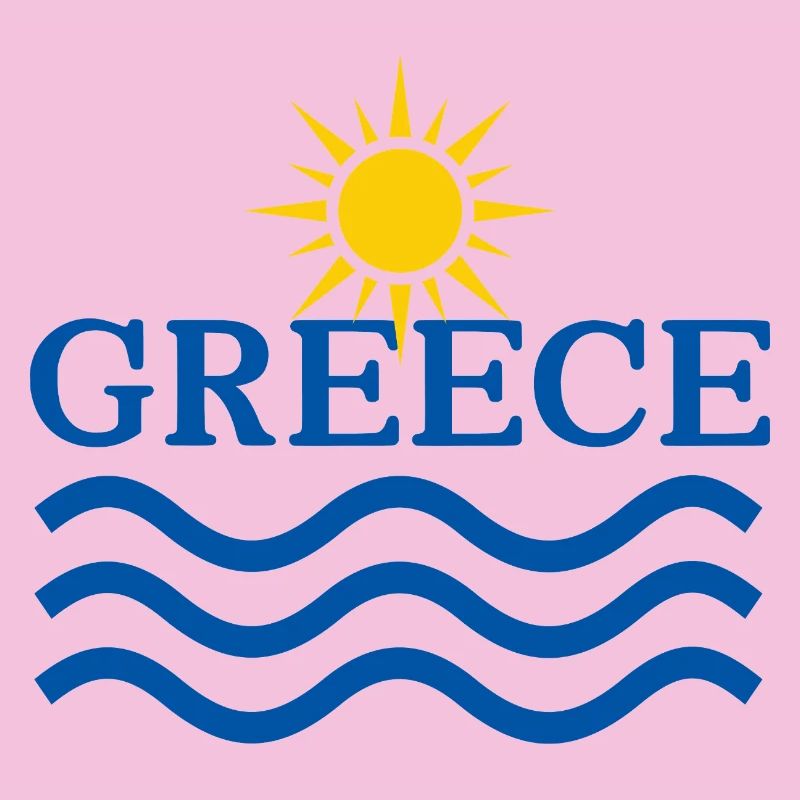 Greece Sun Waves Emblem