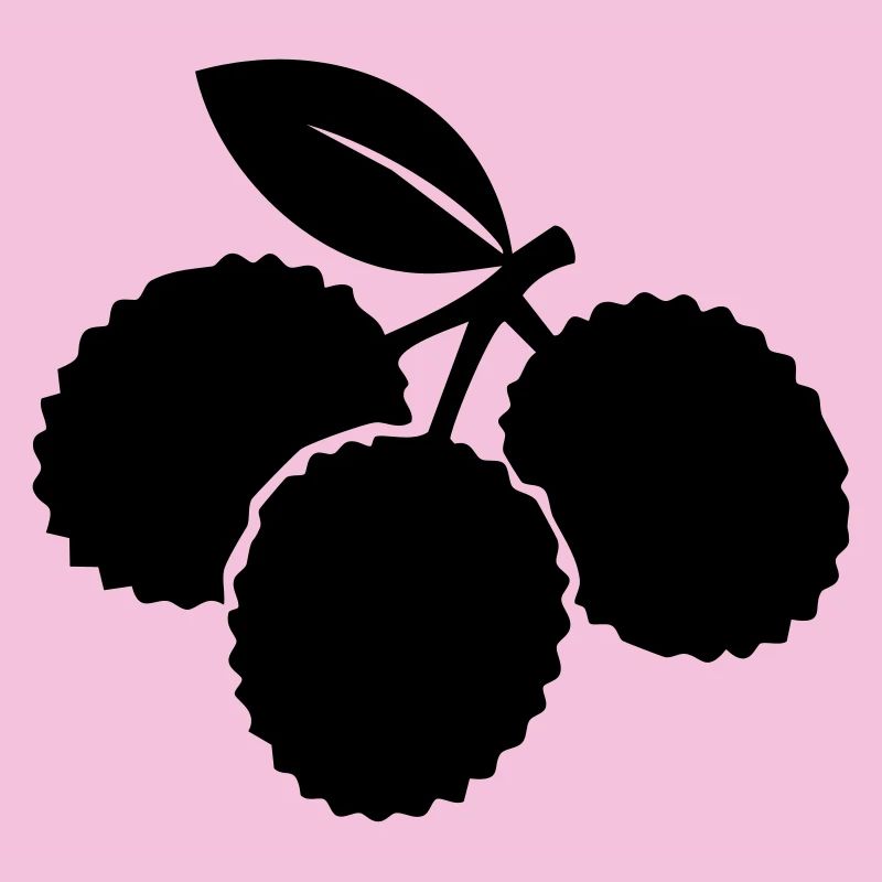 Litschi-Silhouette – Exotisches Obstdesign