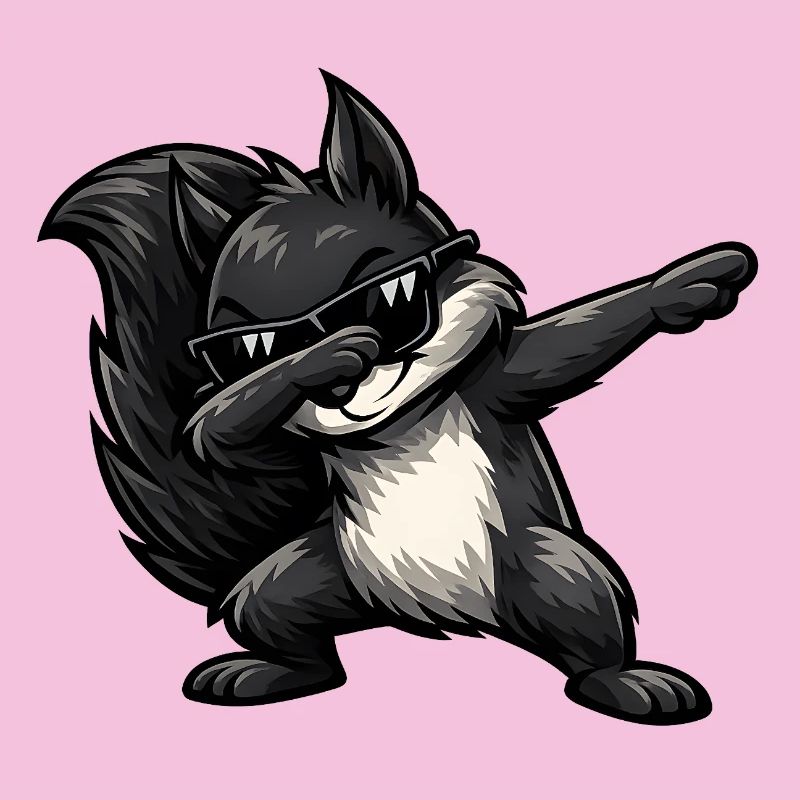 Dabbing Black Squirrel