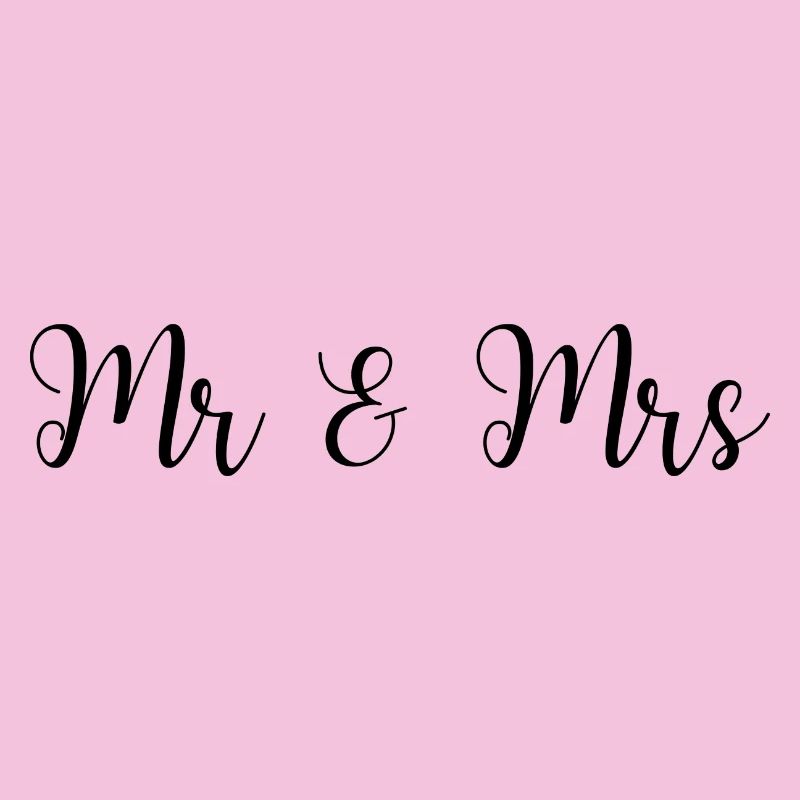 Mr & Mrs Hochzeit Design