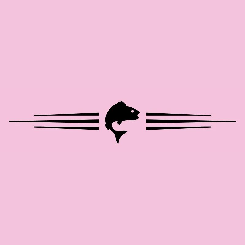 Fisch Symbol Linie