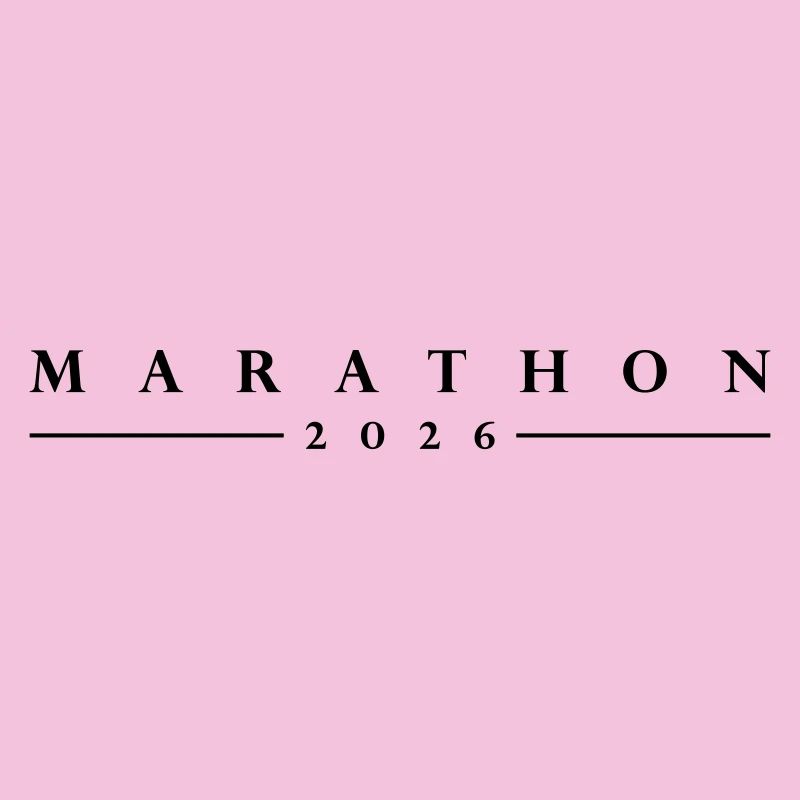 Marathon 2026 lettering