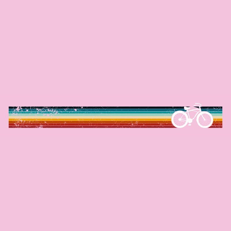 Conception de vélo à rayures arc-en-ciel