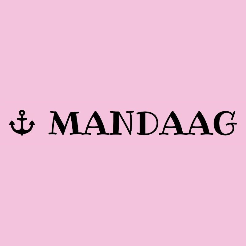 Monday Low German weekday with anchor
