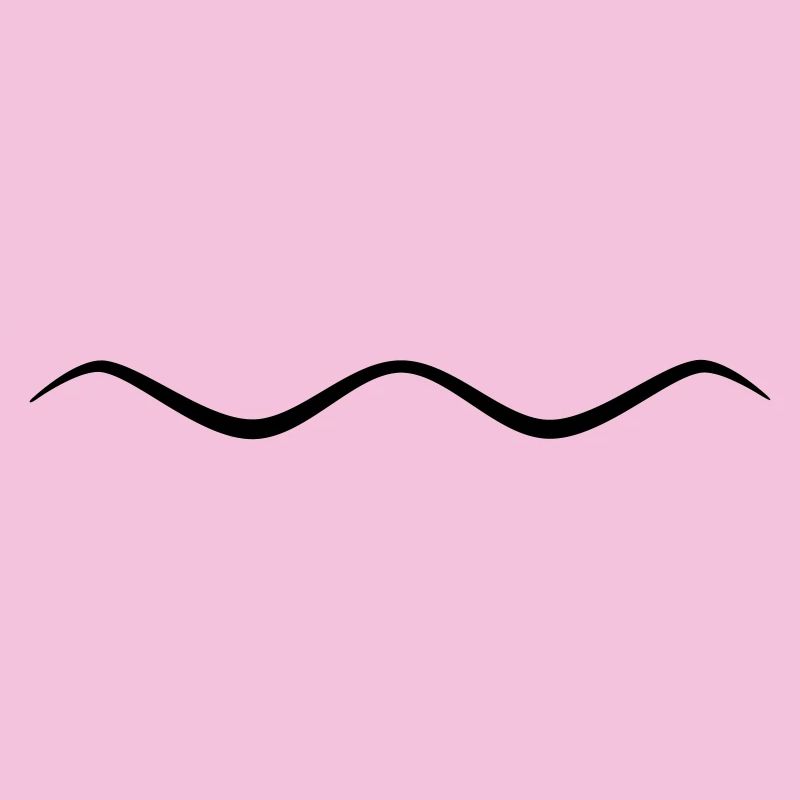 Ligne ondulée de la vague symbolique