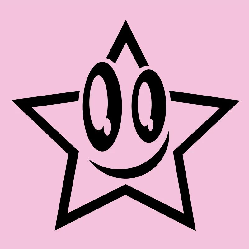 lachender stern gesicht star