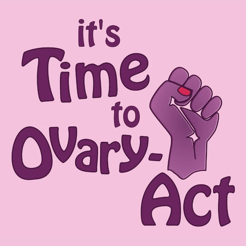il est temps d’agir violet sur l’ovaire