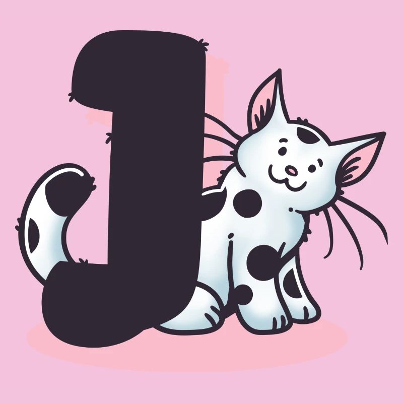 Katze Buchstabe J