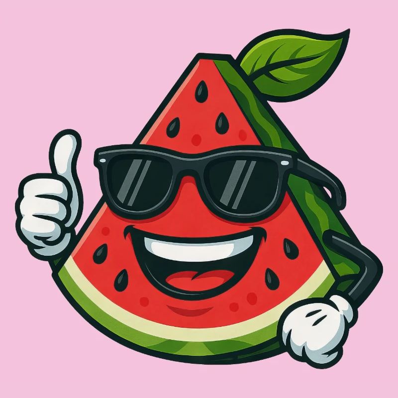 Erfrischende Wassermelone Sommerfrucht Cool Daumen