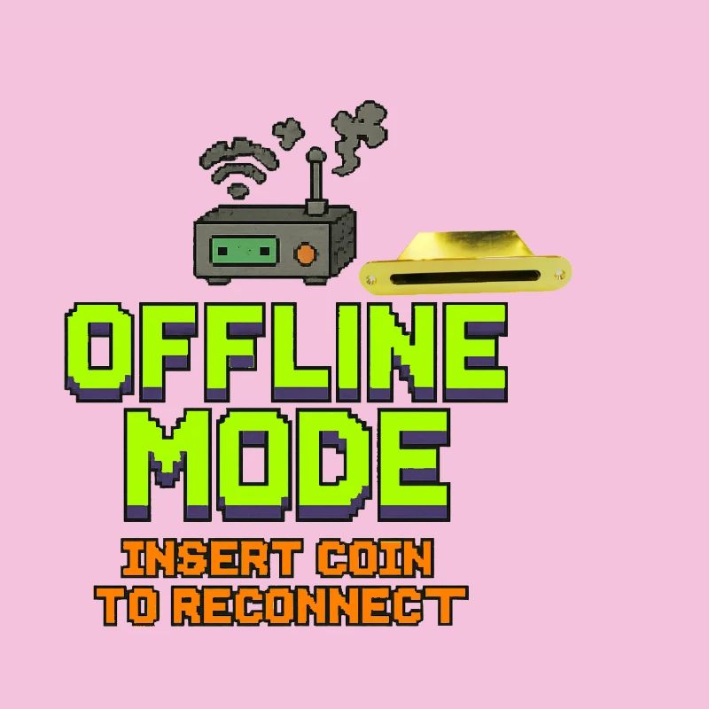 Retro-Gaming Offline-Modedesign