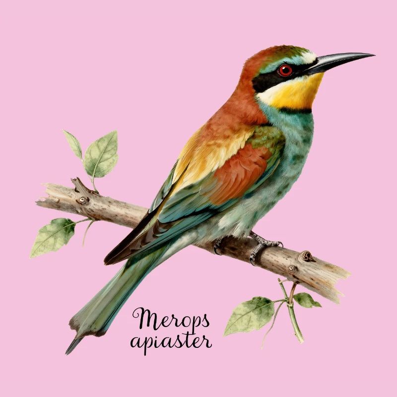 European bee-eater, illustration Merops apiaster