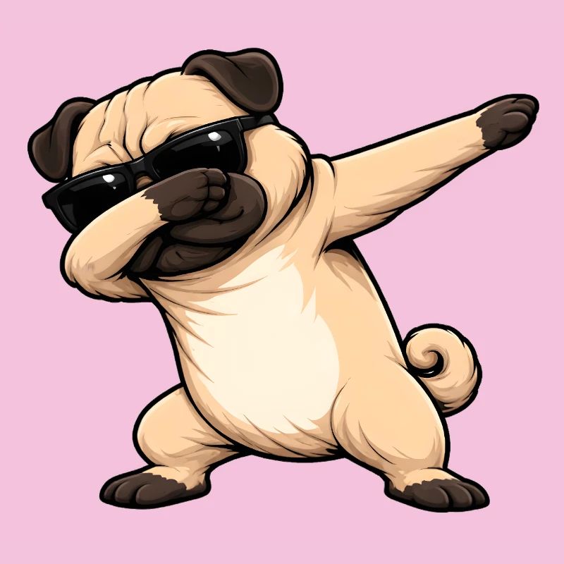 Dabbing Pug