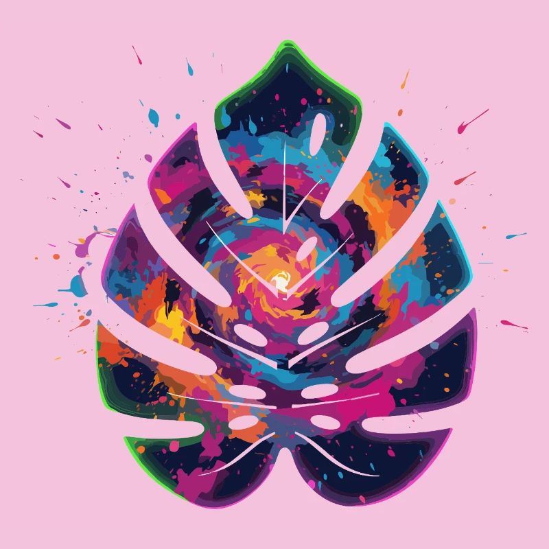 Farbexplosion Blattdesign