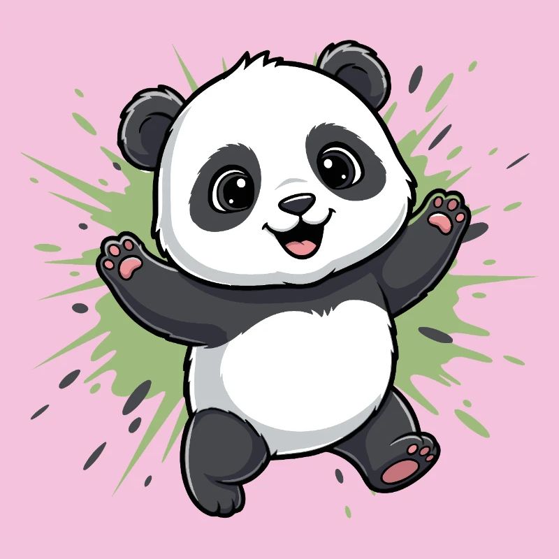 Kuschelpanda Spritz Hintergrund