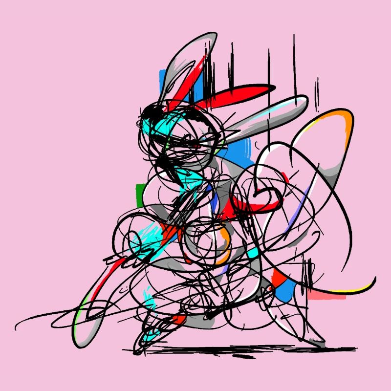 Osterhase/ Abstrakt