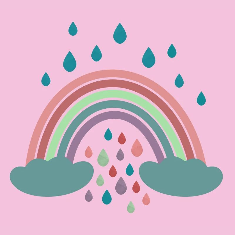 Happy Rainbow Regenbogen Design