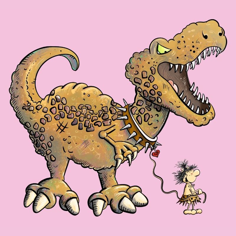 Urzeit Mensch Geht Mit Dino Gassi I Dinosaurier