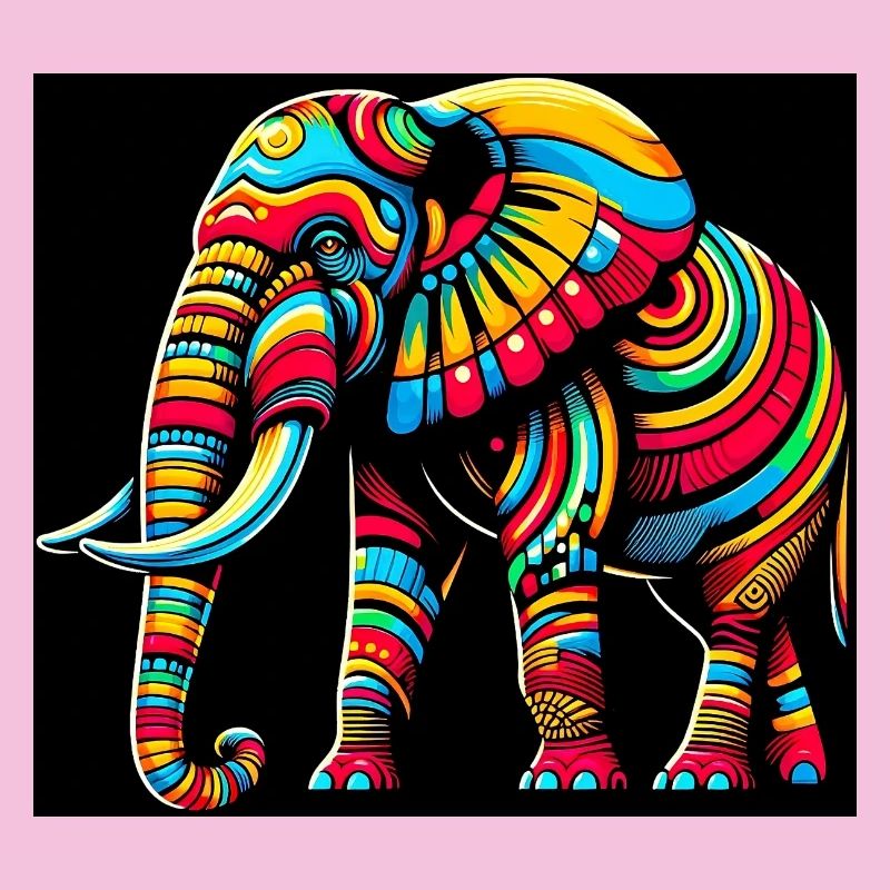 Elefant Pop Art
