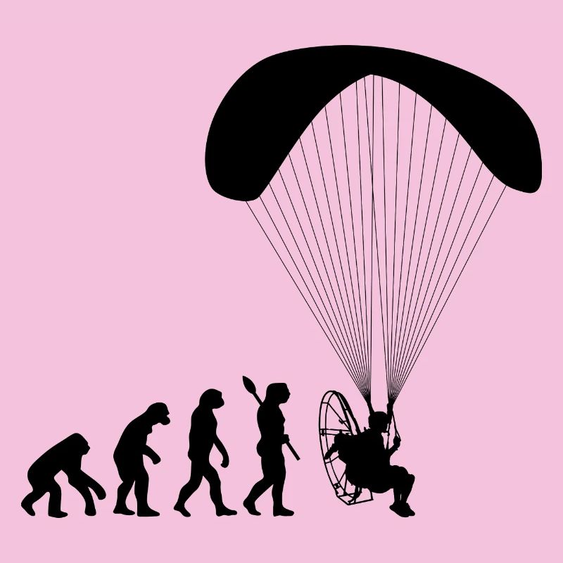 Paramoteur Évolution humaine drôle