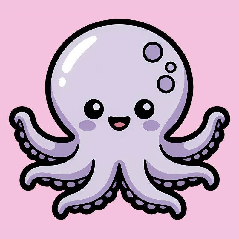 Cute Cartoon Octopus