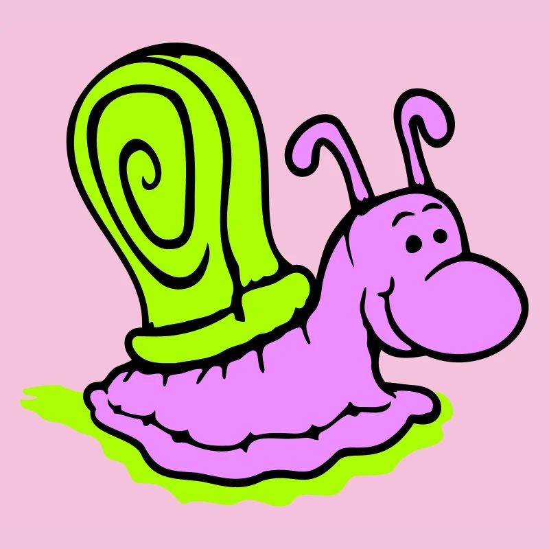 Escargot Slime Trail Mignon Mignon Heureux Cool