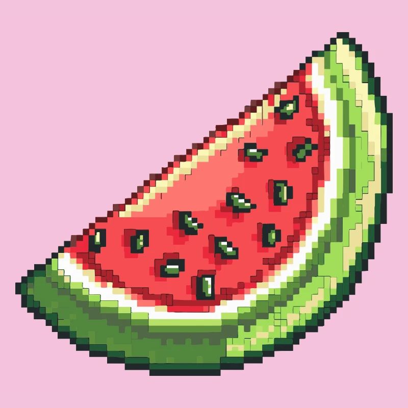 Pixel Watermelon Slice