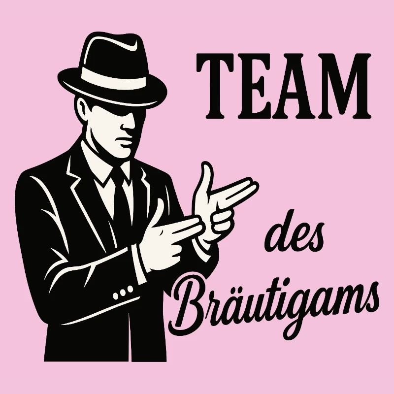 Team des Bräutigams Logo Tee
