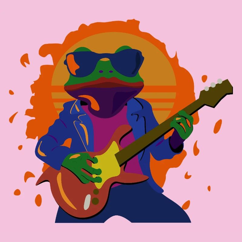 Rock-Frog at sunset