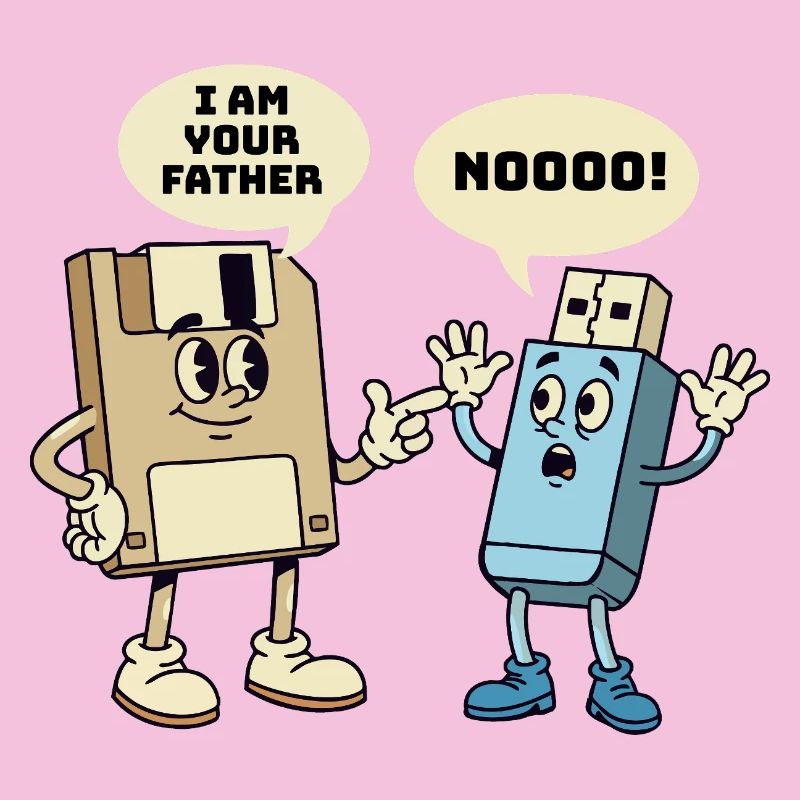 Ich bin dein Vater Diskette Technik Humor