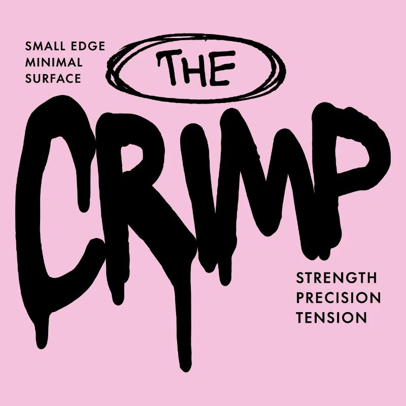 Small Climbing hält den Crimp-Boulder-Slang