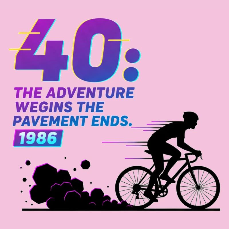 Tee d’aventure de gravier pour le 40e anniversaire