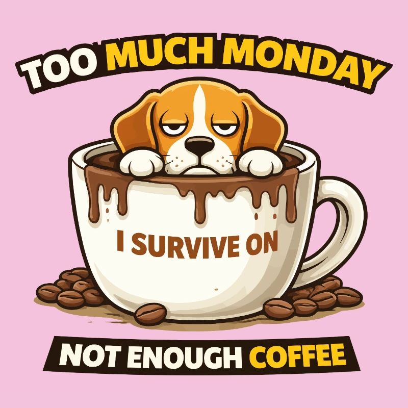 Too Much Monday Coffee Pup