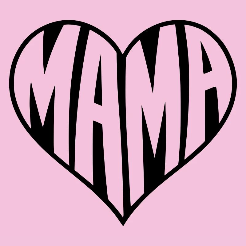 Mama Herz Typografie 