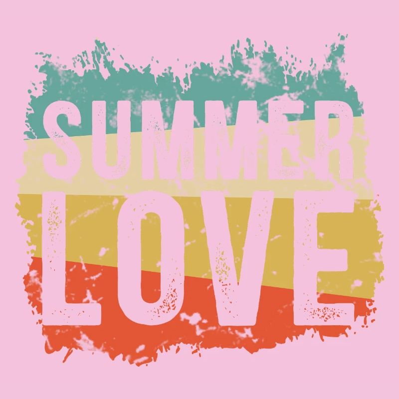 L’amour d’été dans le grunge rétro