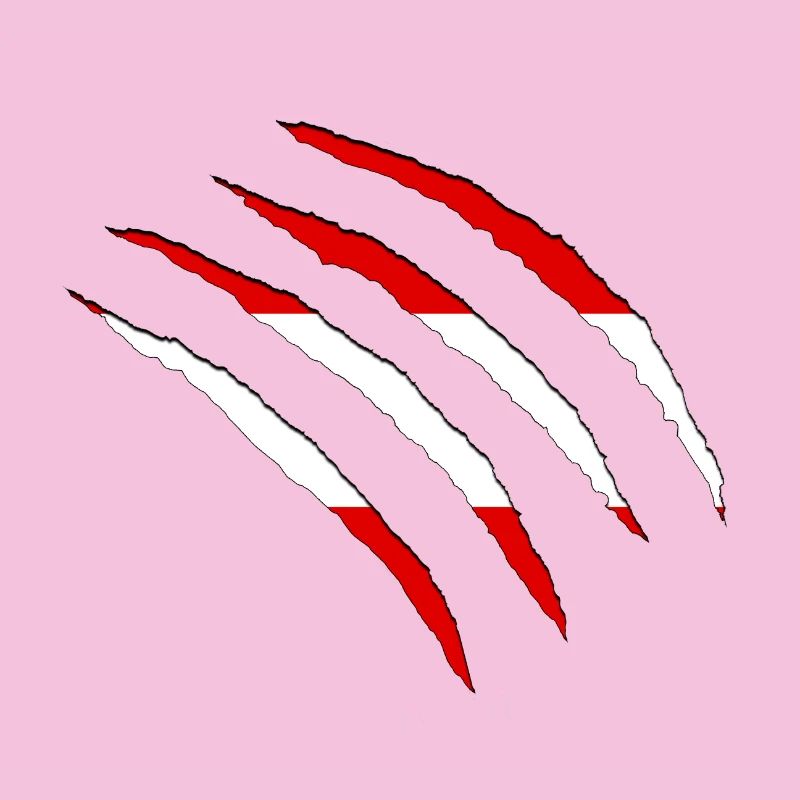 Claw Red White Scratch Marks Black Austria