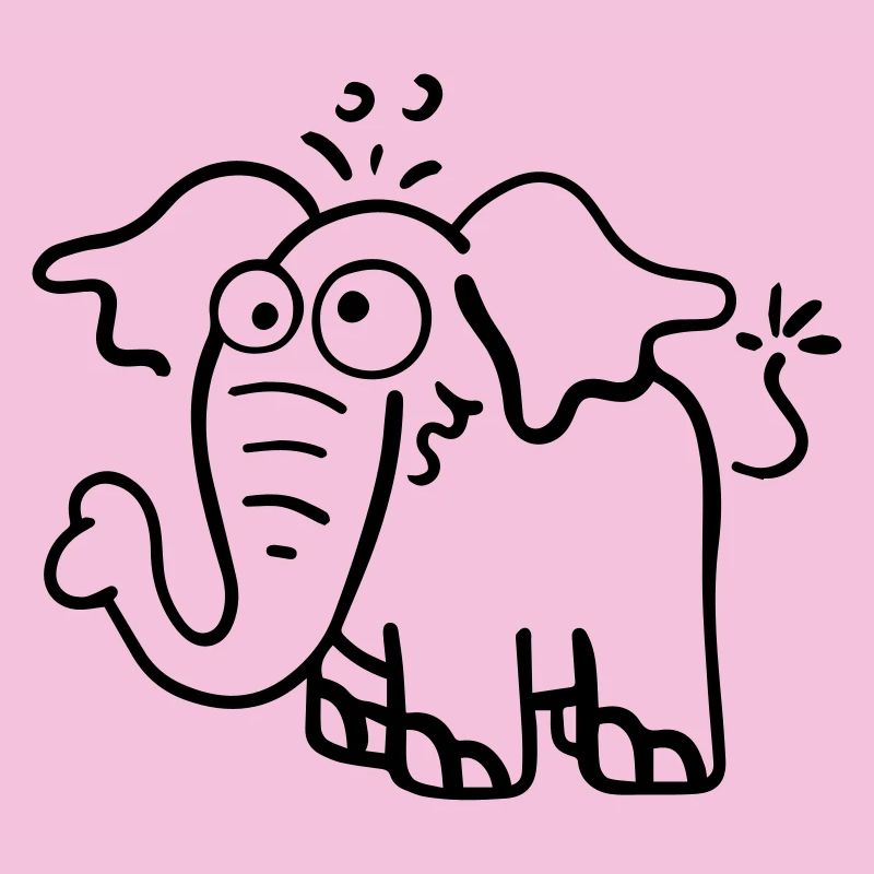 Funny elephant