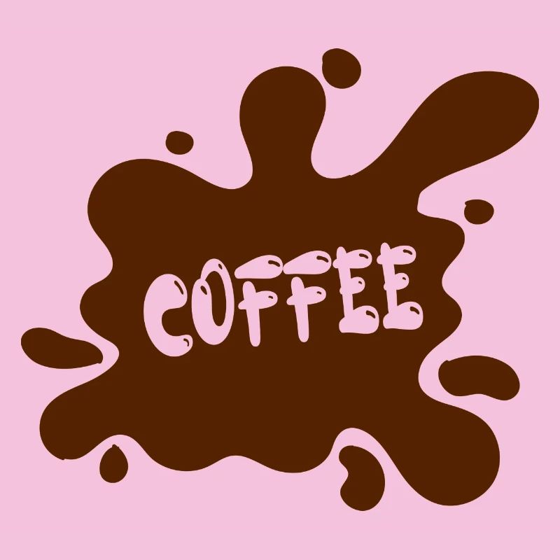 Kaffeefleck mit künstlerischem Design