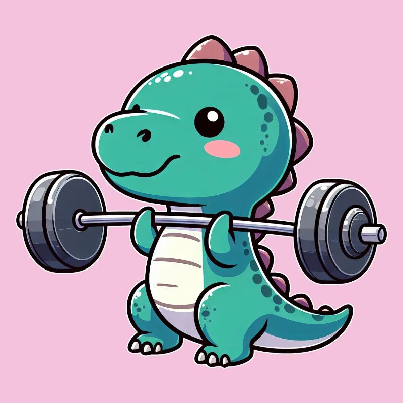 Dino T-Rex Workout Haltère Développé couché Design