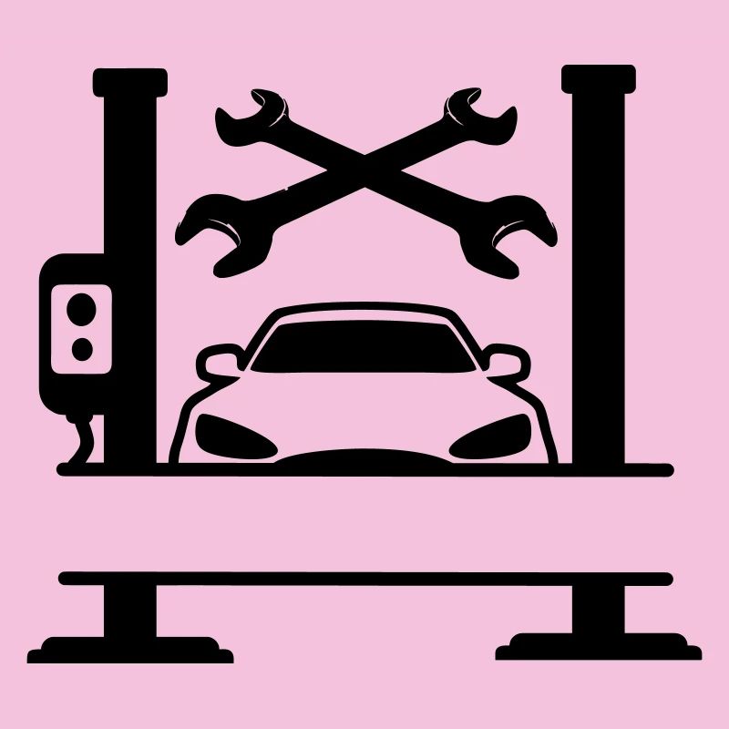 Bannière de nom de garage de voiture