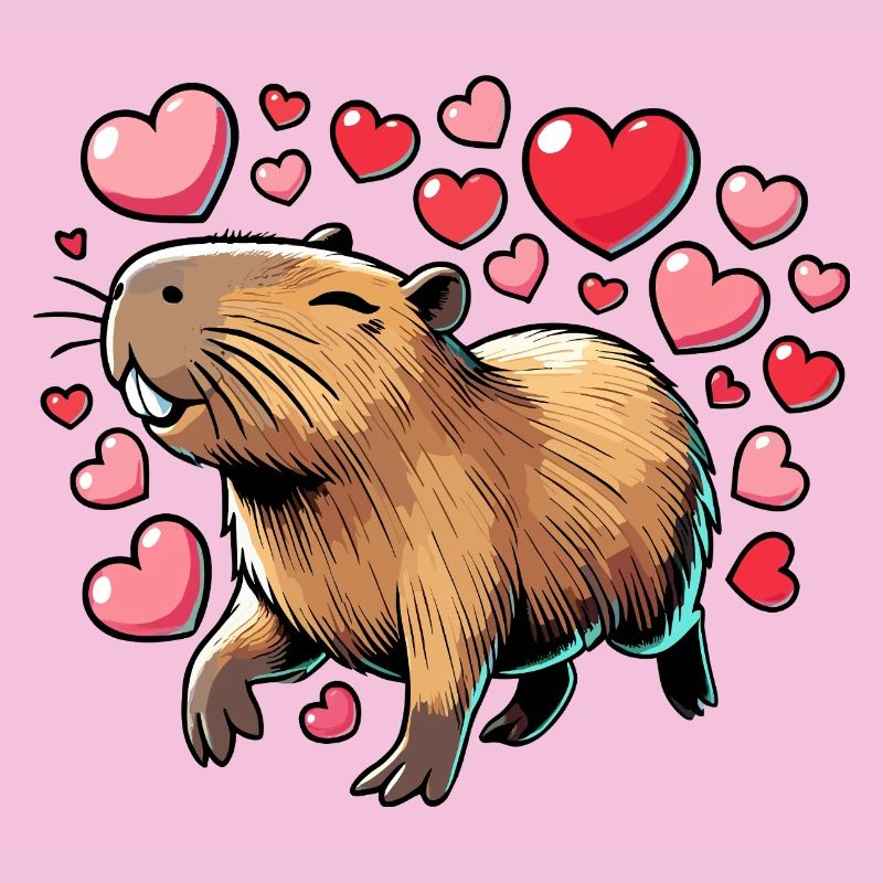 Capybara Love – Cute and Charming Design